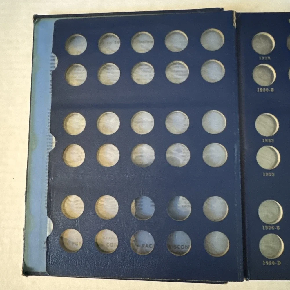 Vintage Whitman Bookshelf Lincoln Cents 1909-1940 Album #9405